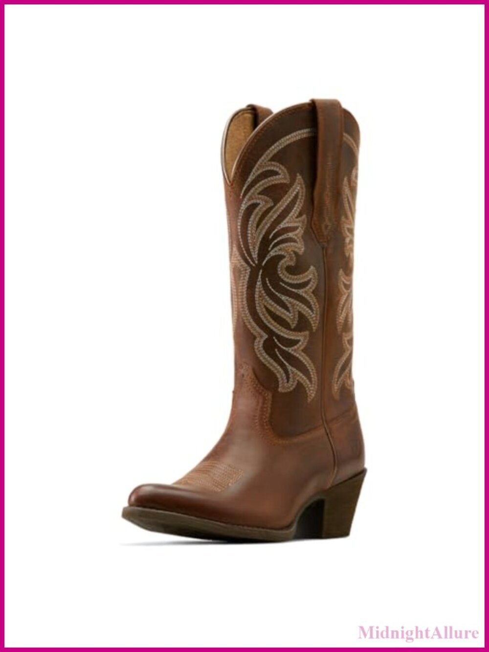 Faux Leather Western Boots with StretchFit Calf and Duratread Sole